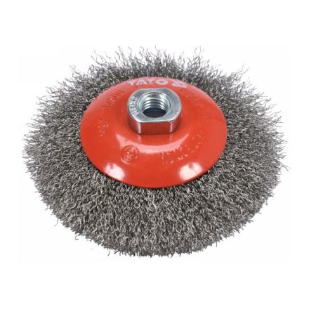 YATO Perie circulară înclinată M14 125 mm inox