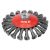 YATO Perie circulară cu filamente torsionate înclinată M14 125 mm inox