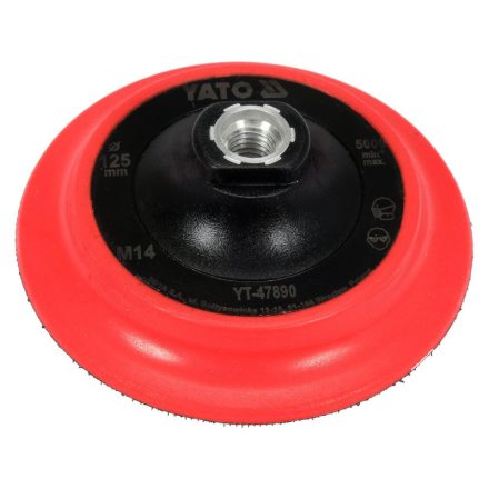 YATO Disc de șlefuire cu prindere cu scai 125 mm M14 pentru polizor