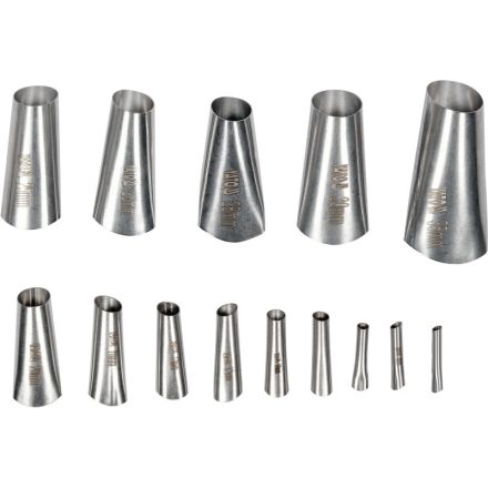 YATO Set de vârfuri pentru pistol de silicon 14 piese inox