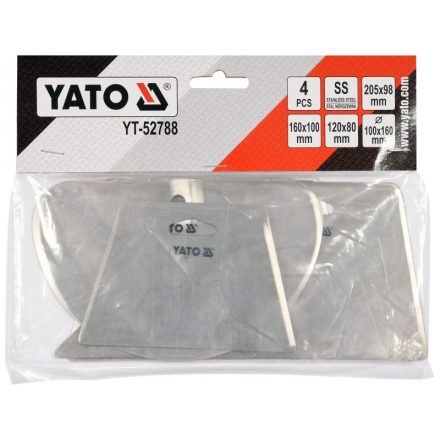 YATO Set de răzuire 4 piese inox