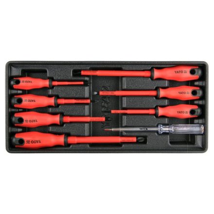 Set de șurubelnițe YATO 8 piese izolate până la 1000 V (inserție sertar)