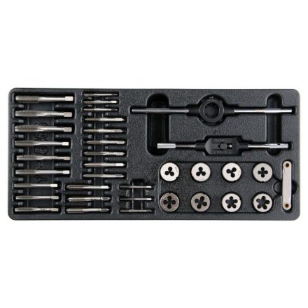 YATO Set de filetare și filetare (manual) HSS din 35 de piese până la M3-M12 (inserție sertar)
