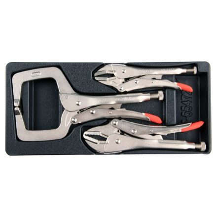 Set de clești cu auto-închidere YATO 3 părți (inserție sertar)