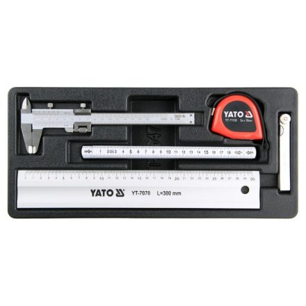 Set de instrumente de măsurare YATO 5 părți (inserție pentru sertar)