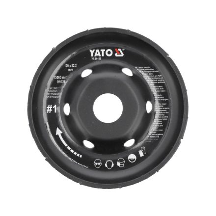 YATO Disc de slefuire grosier #1 125 x 22,2 mm