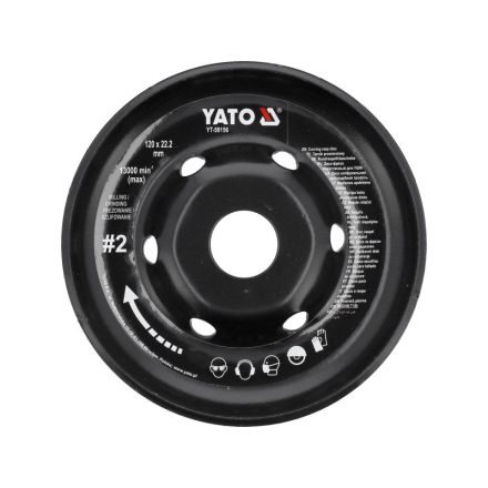 YATO Disc abraziv mediu #2 125 x 22,2 mm