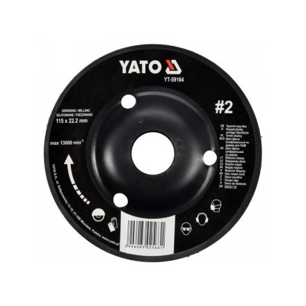 YATO Disc de tăiere cu rășină mediu #2 115 x 22,2 mm