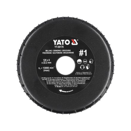 YATO Disc de șlefuire fin #3 125 x 22,2 mm