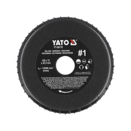 YATO Disc abraziv cu granulație mare #1 120 x 22,2 mm