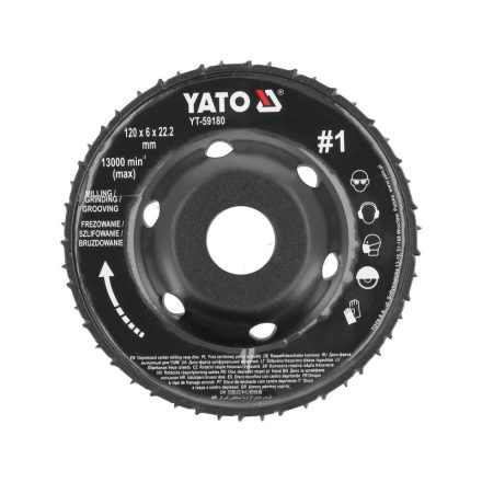 YATO Disc abraziv grosier #1 120 x 22,2 mm