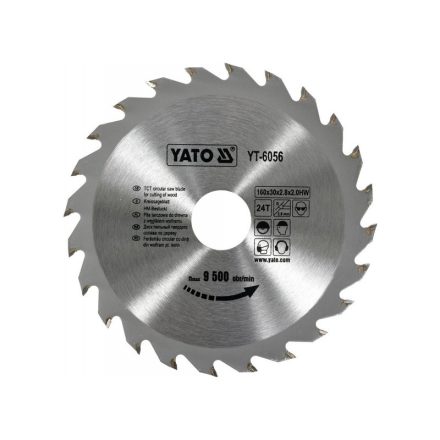 YATO Disc de tăiere pentru lemn 160 x 30 x 2,0 mm / 24T