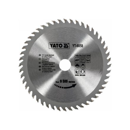 YATO Disc de tăiere pentru lemn 160 x 20 x 2,0 mm / 48T