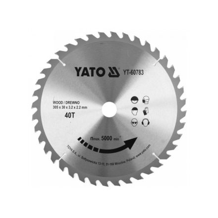 YATO Disc de tăiere pentru lemn 305 x 30 x 2,2 mm / 40T