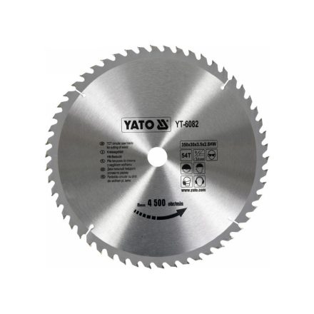 YATO Disc de tăiere pentru lemn 350 x 30 x 2,5 mm / 54T