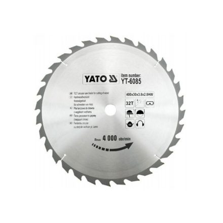 YATO Disc de tăiere pentru lemn 400 x 30 x 2,8 mm / 32T