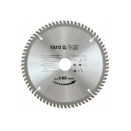 YATO Disc de tăiere pentru aluminiu 200 x 30 x 1,5 mm / 60T