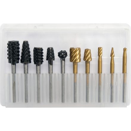 YATO Set freză turbo 10 bucăți (3,2 mm tijă)