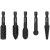 YATO Set de freze turbo pentru lemn cu 5 piese cu prindere de bit
