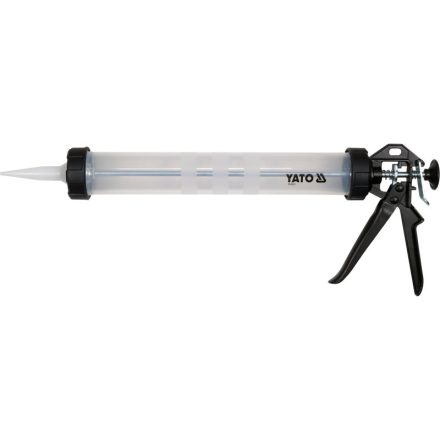 YATO Pistol pentru mastic 600 ml din aluminiu închis