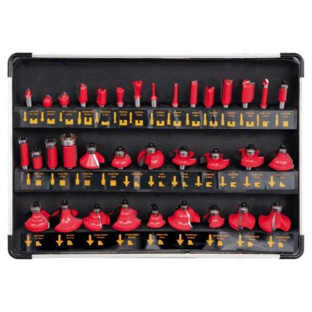YATO Set freză superioară 35 piese 8 mm în carcasă de aluminiu