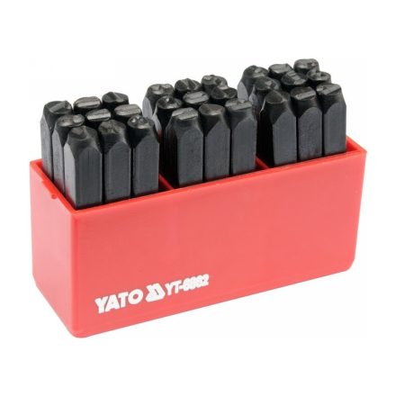 YATO Set de litere de marcare 6 mm 27 de piese