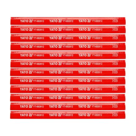 YATO Creion pentru dulgheri 175 mm pentru lemn roșu (12 buc)