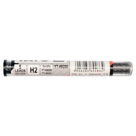 YATO Creion de tâmplărie cu mină de grafit de 110 mm gri H2 (5 buc)