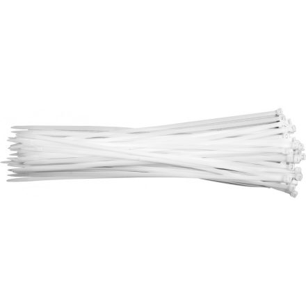 YATO Bride pentru cablu alb 300 x 7,6 mm (50 buc)