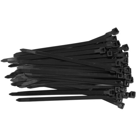 YATO Bride pentru cablu negru 200 x 7,6 mm (50 buc)
