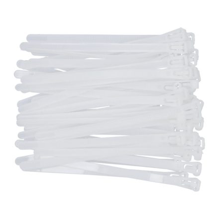 YATO Colier de prindere cu eliberare 7,6 x 150 mm alb (100 bucăți)