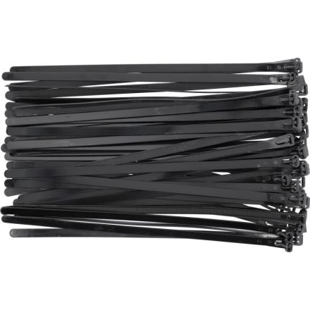 YATO Colier de cablu detașabil 7,6 x 250 mm negru (100 buc)
