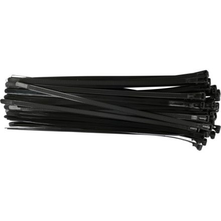 YATO Legător de cabluri detașabil 7,6 x 300 mm negru (100 bucăți)