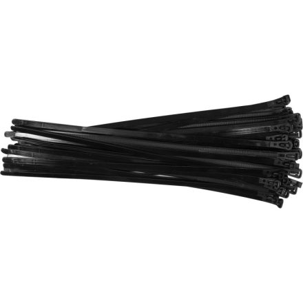 YATO Coliere de cablu detașabile 7,6 x 350 mm negru (100 buc)