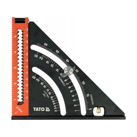 YATO Riglă unghi drept cu bază 290 x 185 mm aluminiu