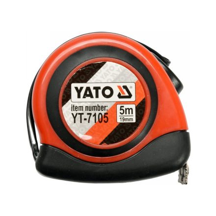 Bandă de măsurat YATO 5 mx 19 mm, magnetică, acoperită cu nailon