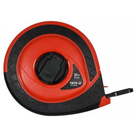 Bandă de măsurat YATO 30 mx 15 mm fibră de sticlă închisă