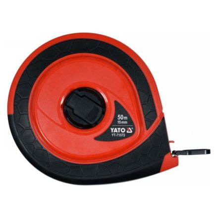 Bandă de măsurat YATO 50 mx 15 mm fibră de sticlă închisă