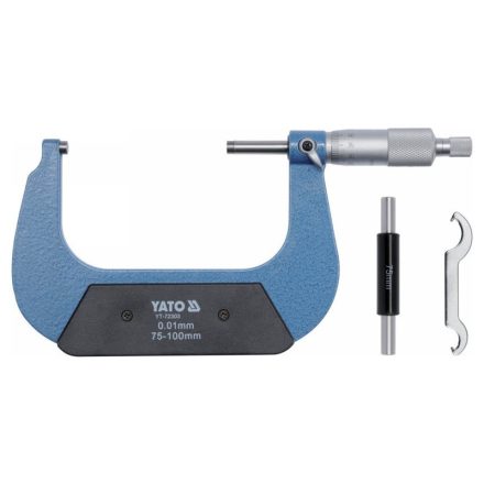 Micrometru YATO 75-100 mm +/-0,01 mm mecanic