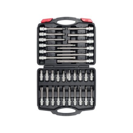 YATO Set de chei tubulare cu vârfuri Torx 32 de bucăți 1/2 "T20-T70 CrV
