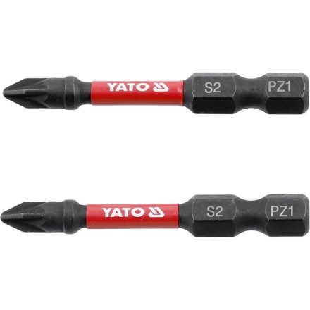 YATO Vârf de șurubelnic cu impact PZ1 x 50 mm (2 bucăți)