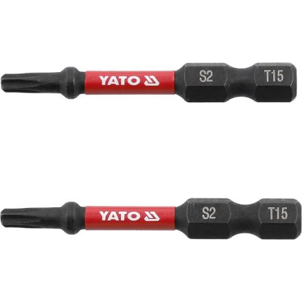 YATO Vârf bit de impact T15 x 50 mm (2 bucăți)