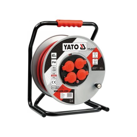 YATO Tambur cablu 40 m 3 x 2,5 mm2