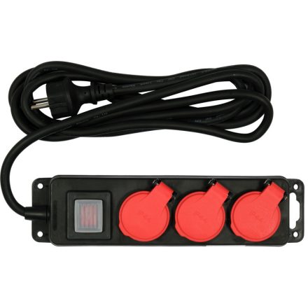 YATO Prelungitor electric 3 m 3 x 1,5 mm cu 3 distribuitor
