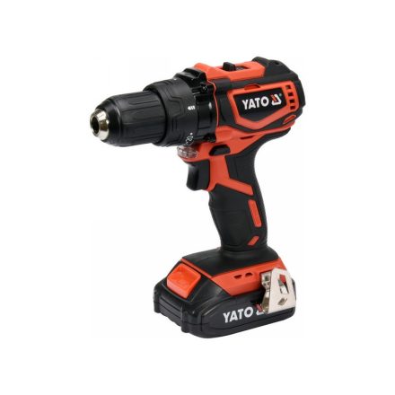 Burghiu șurub YATO cu acumulator 42 Nm fără perie de cărbune 18 V Li-Ion (1 x baterie de 2,0 Ah + încărcător)