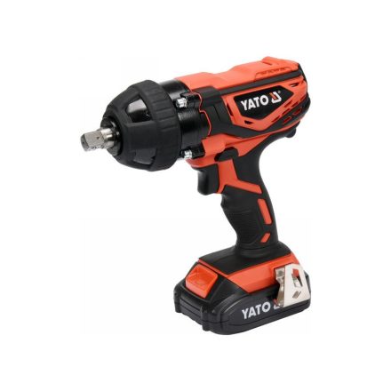 Driver cu impact YATO cu acumulator 1/2" 300 Nm 18 V Li-Ion (1 x baterie de 2,0 Ah + încărcător)