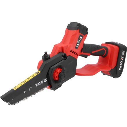 YATO Fierăstrău cu lanț pe baterie 175 mm fără perii de carbon 18 V (1 x 2 Ah baterie + încărcător)