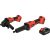 Set de șlefuit cu acumulator YATO 18 V (1 x baterie de 4,0 Ah + încărcător) (polizor drept și unghiular)