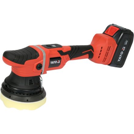 YATO Polizor excentric fără fir 125 mm 18 V (1 x baterie de 4,0 Ah + încărcător)