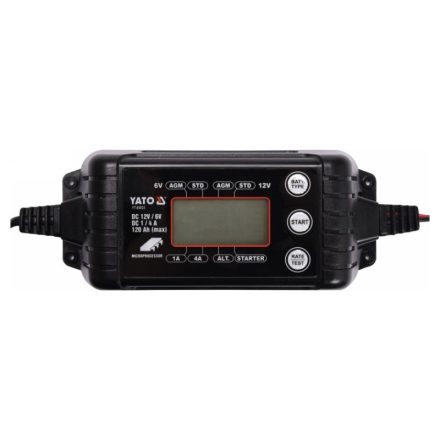 YATO Incarcator baterie 6/12 V 1/4 A max. Display LCD de 120 Ah